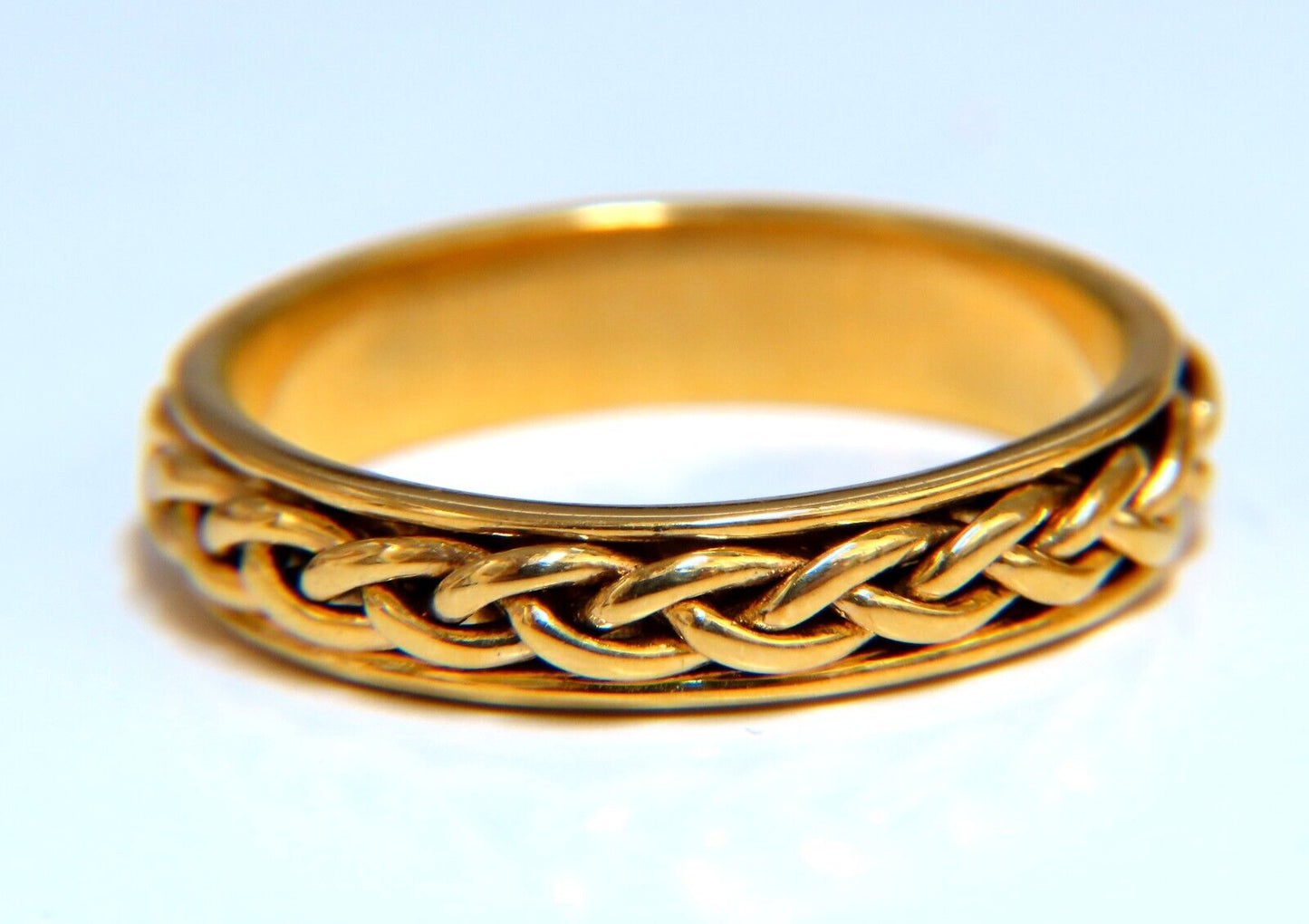 Wedding Bands Matching 14kt Gold 7.5 4.5mm Size: 9 9.25