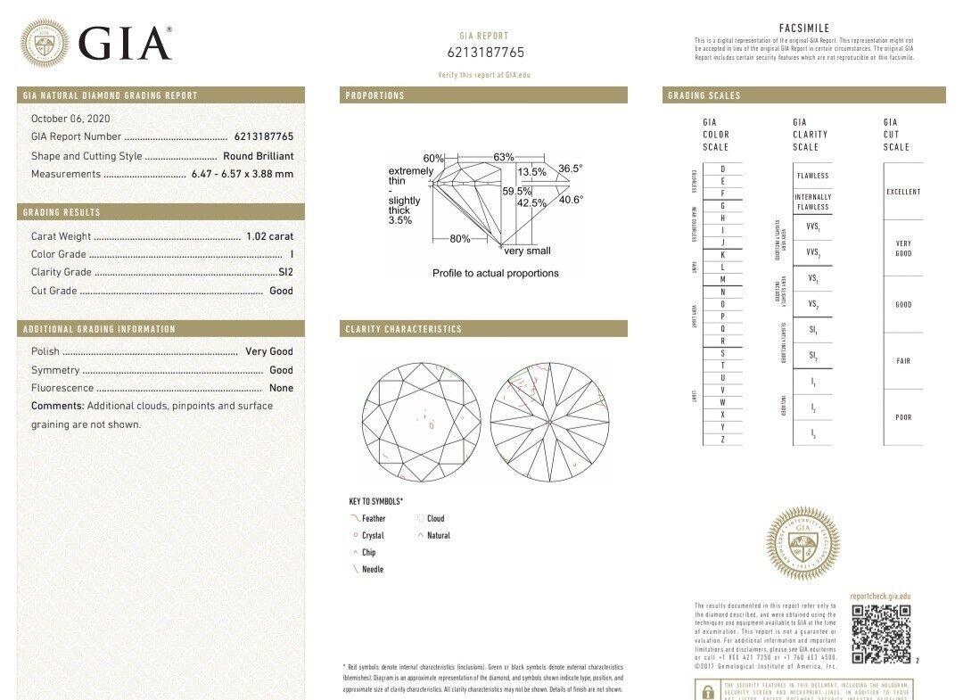 GIA Certified 1.02ct Natural Round Diamond solitaire mens ring 14kt 12025**