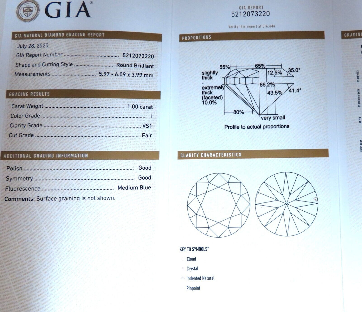 GIA Certified 1.00ct Natural Round Diamond Sapphire Cross Necklace 14kt