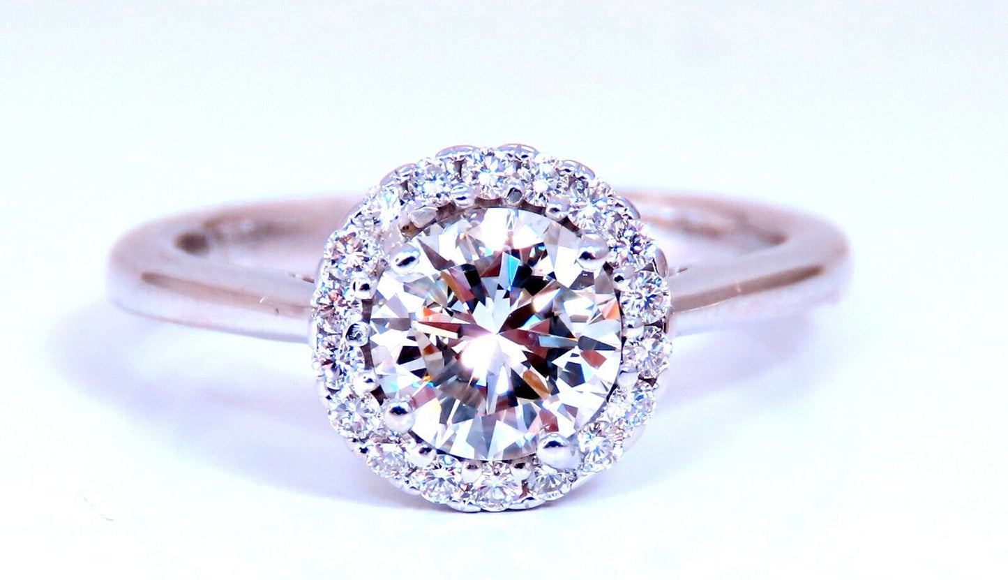 GIA Certified .81ct Natural Round Diamond solitaire ring G/Vs2