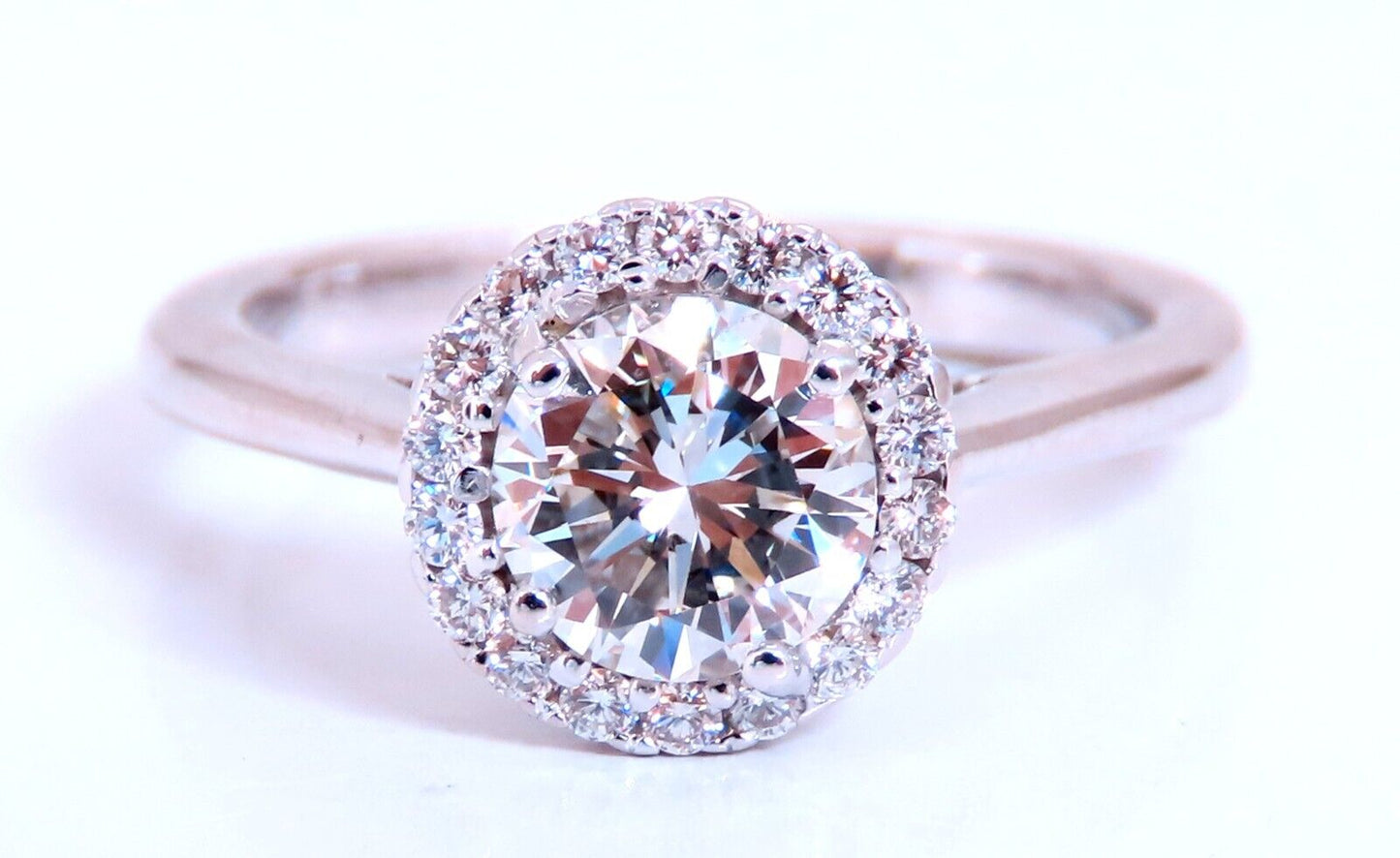 GIA Certified .81ct Natural Round Diamond solitaire ring G/Vs2