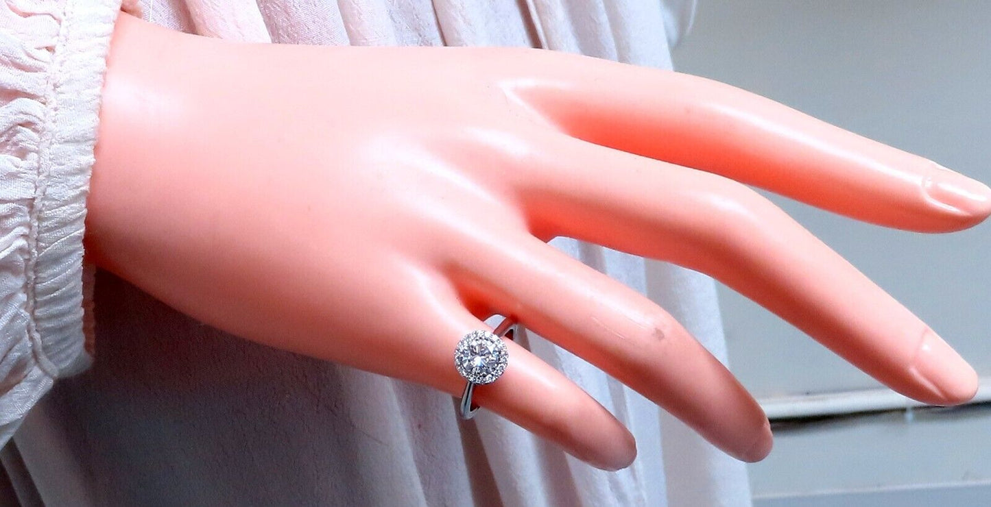 GIA Certified .81ct Natural Round Diamond solitaire ring G/Vs2