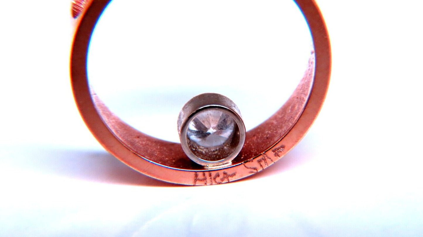 Modernist Deco .30ct Natural Diamond Pendant Floating 14kt