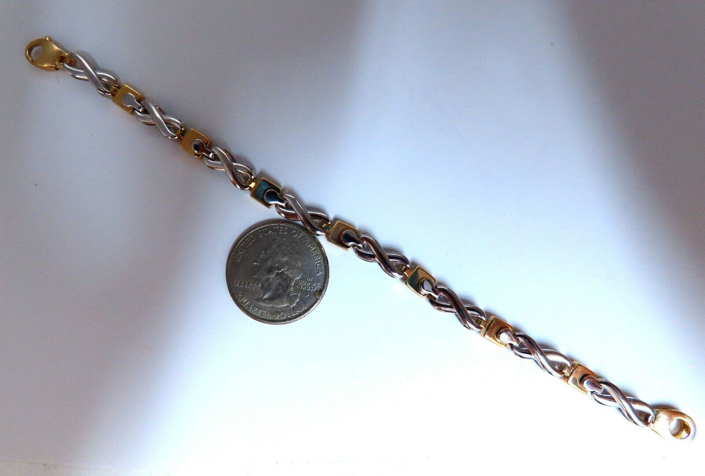 Infinity Link Gold Bracelet 14Kt