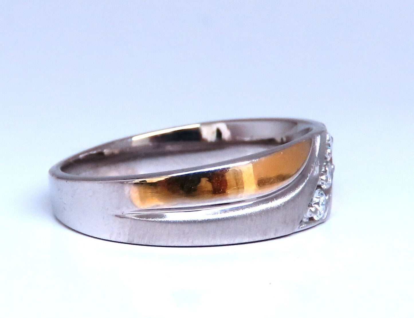 .30ct. mens natural round diamond traditional ring 14kt Gold