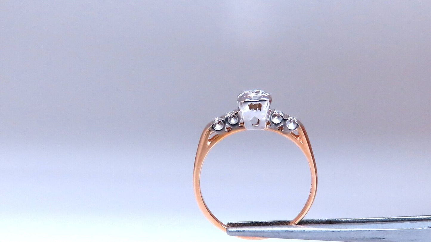 Vintage Natural Diamond Engagement ring .40ct 14kt Gold