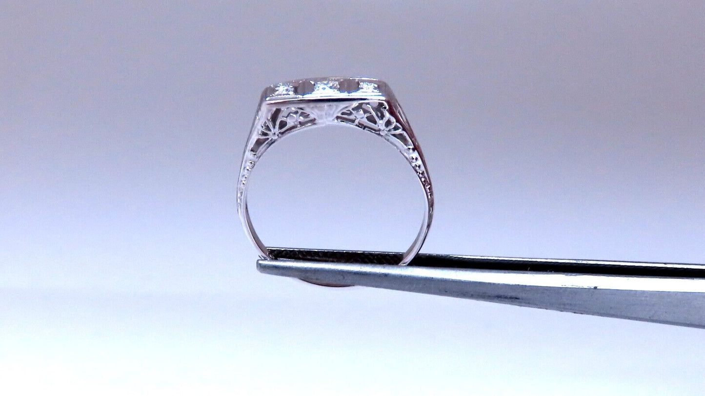 Restored Vintage .14ct Natural diamonds ring 14kt gold