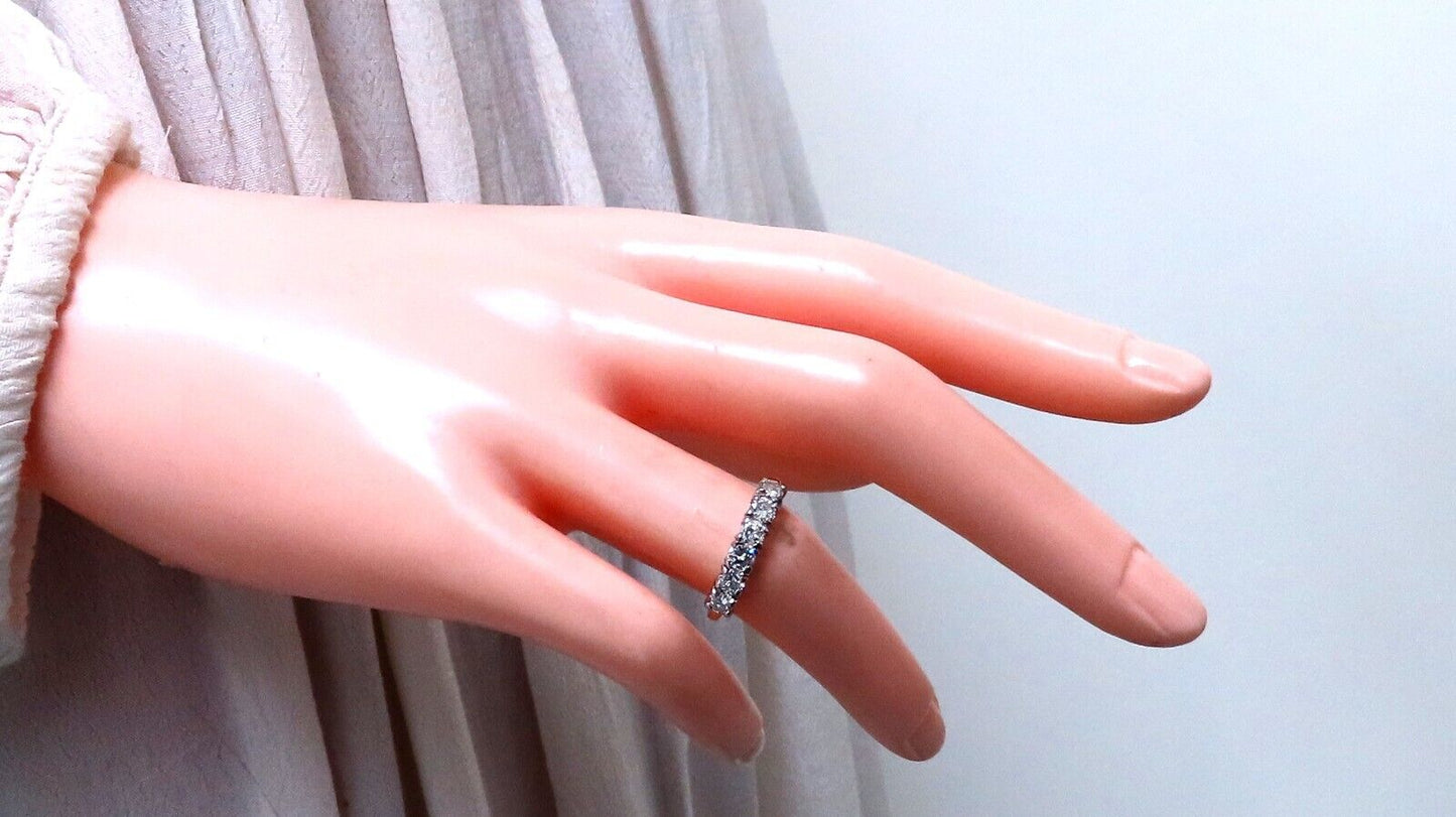 .70ct Natural Round Diamonds Eternity Ring Sharing Prong G/Vs 14kt gold