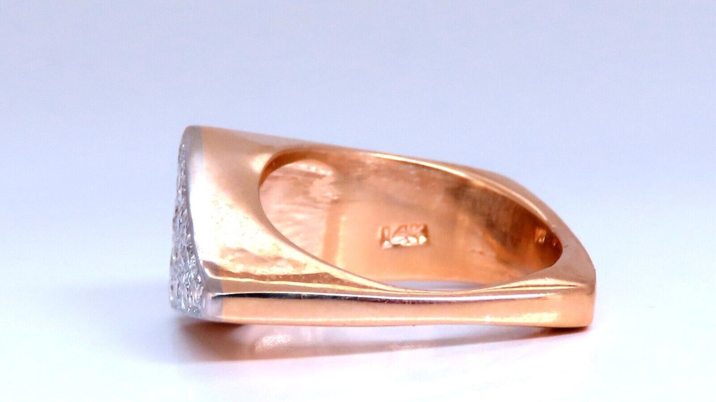 .26ct Natural Round Diamonds Mod "Guitar Pick" Ring 14kt gold