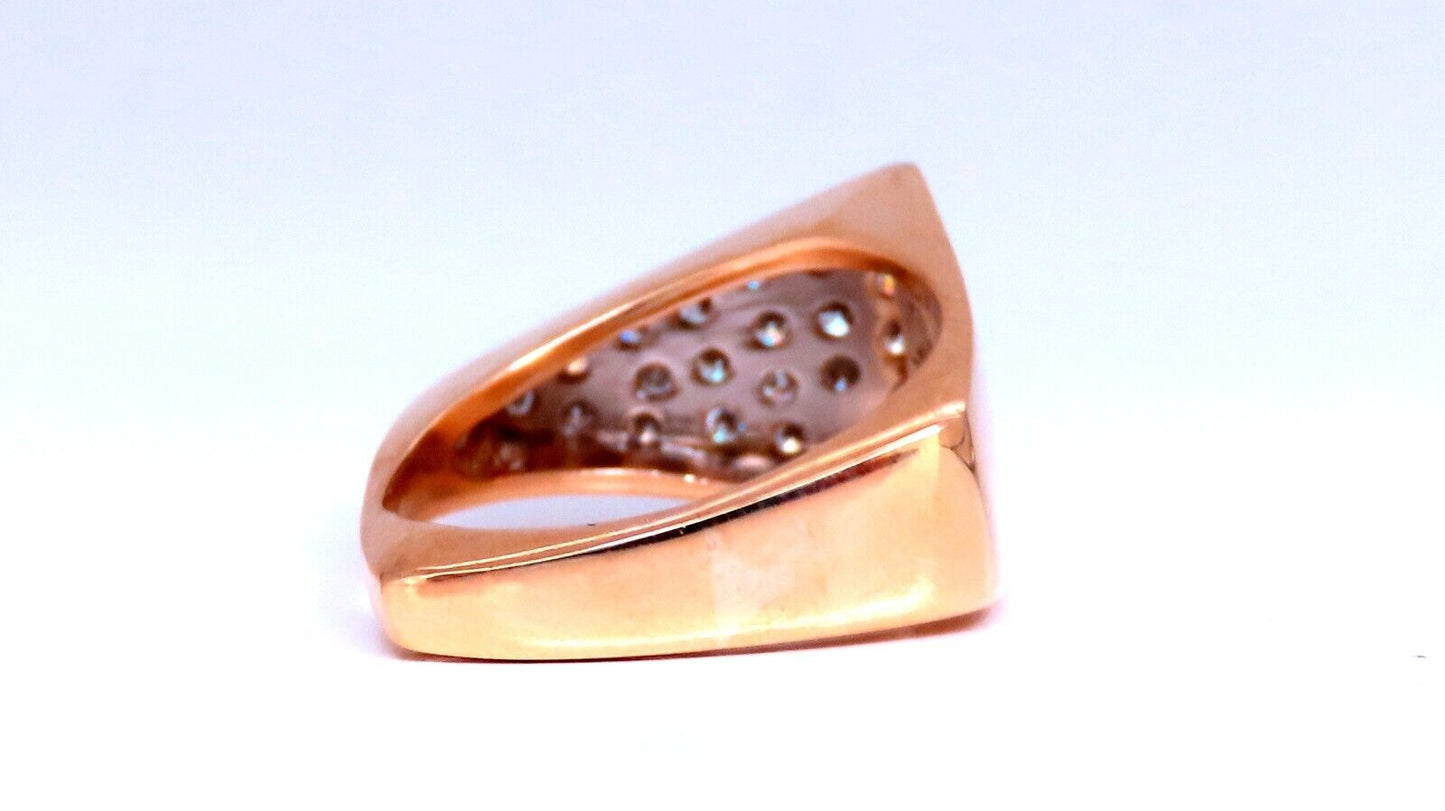 .26ct Natural Round Diamonds Mod "Guitar Pick" Ring 14kt gold