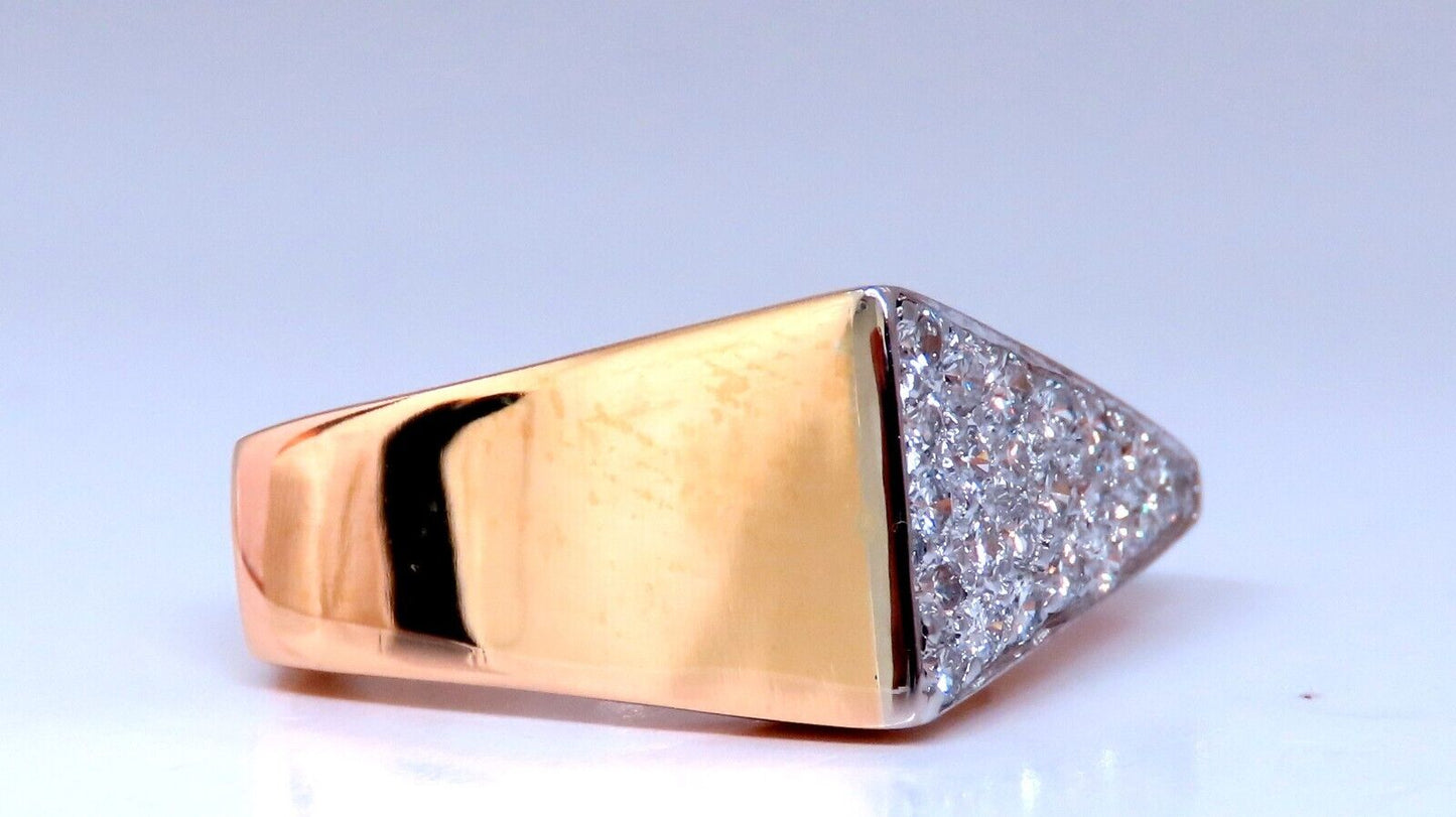 .26ct Natural Round Diamonds Mod "Guitar Pick" Ring 14kt gold
