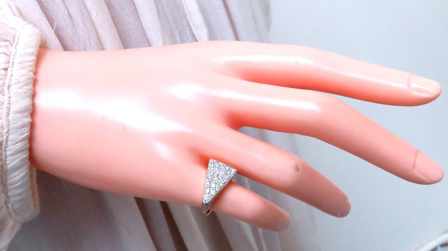 .26ct Natural Round Diamonds Mod "Guitar Pick" Ring 14kt gold