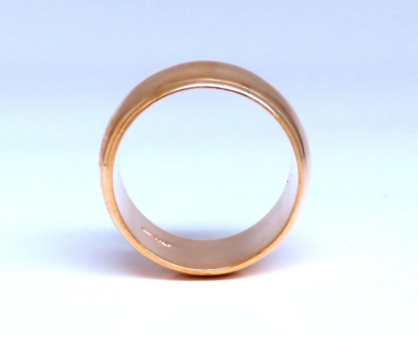 Mod Wide Solid 10.5mm Band 14kt Gold 6.75 12147