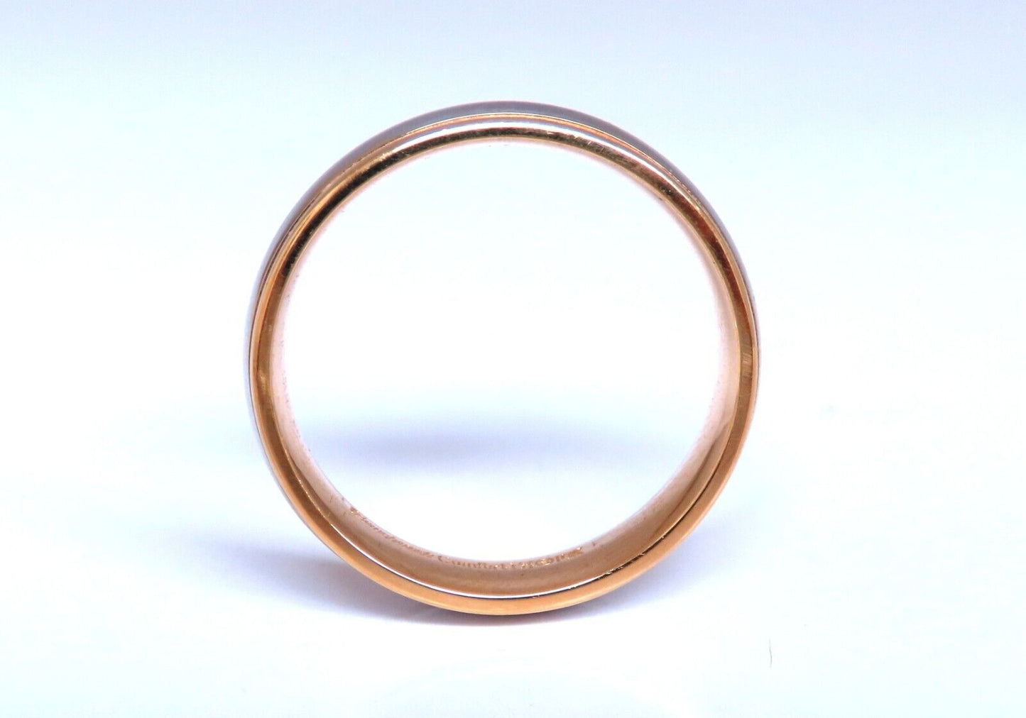 Two Toned Unisex Gold Band 14kt Size 10 5.8mm