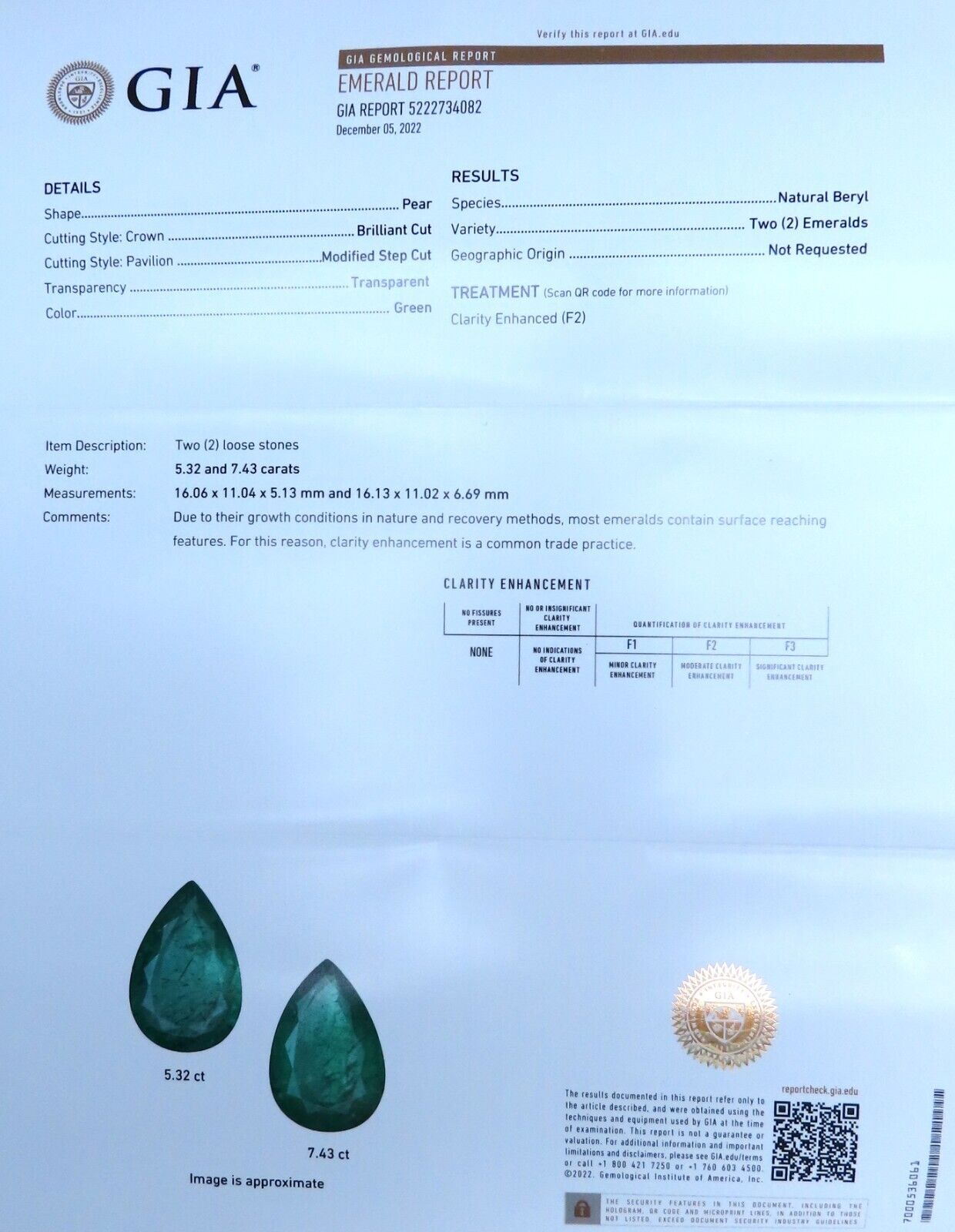 GIA Certified 12.75ct Natural Emeralds Diamond Dangle Earrings 14kt Gold