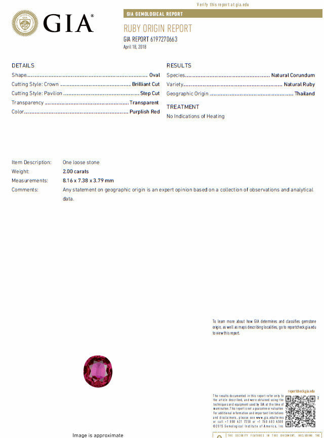 GIA Certified 3.20ct No Heat Red Natural Ruby Diamonds ring 14 Karat *v