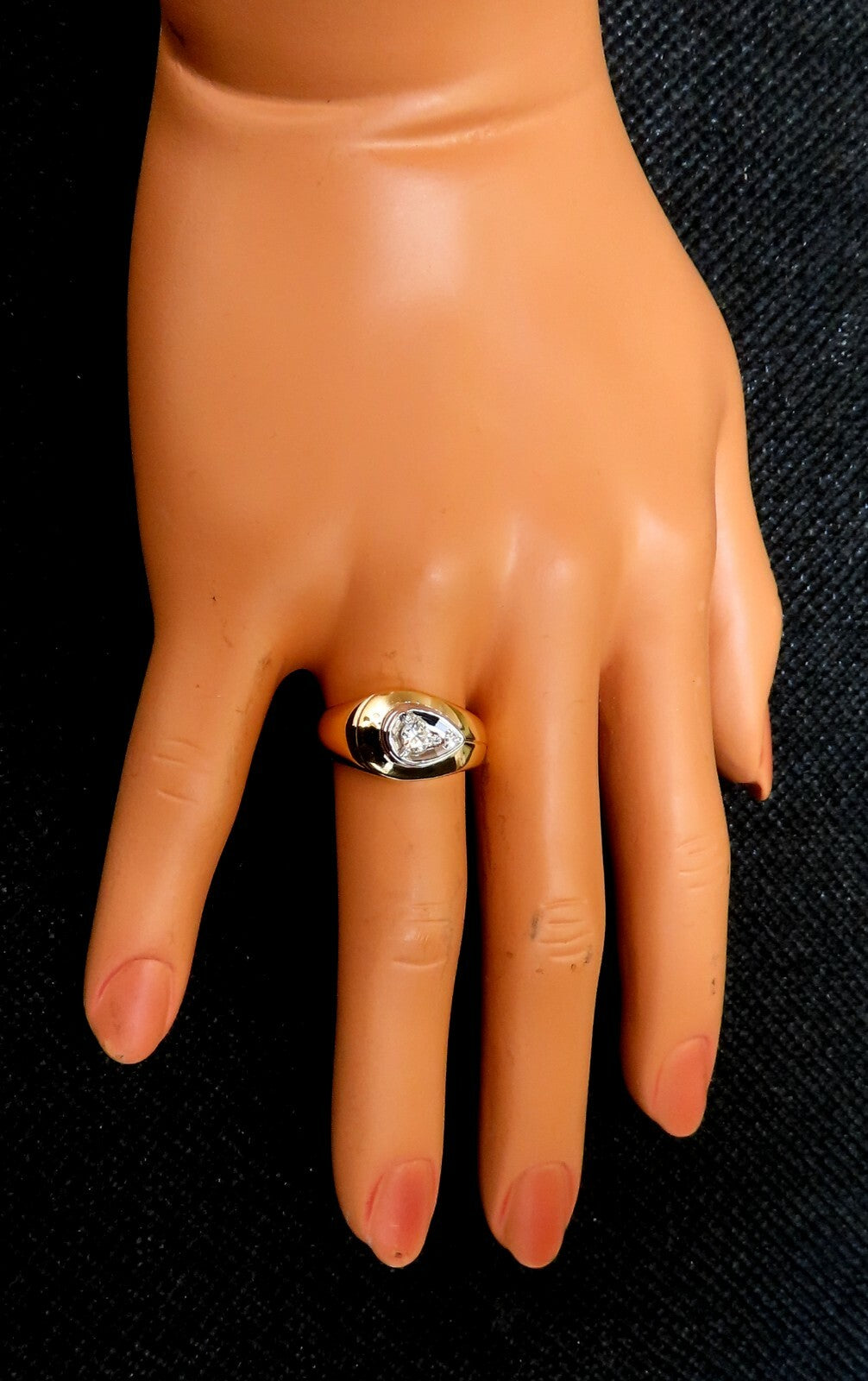.20ct Natural Round Diamond Ring 14kt Unisex *v