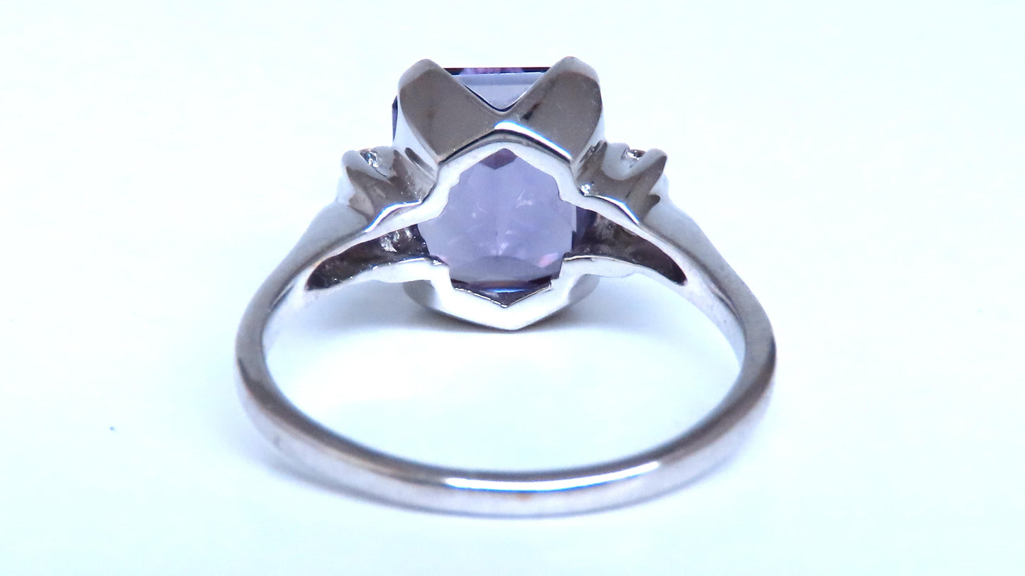 4ct Lab Alexanderite Diamonds Ring 10kt Gold 16511