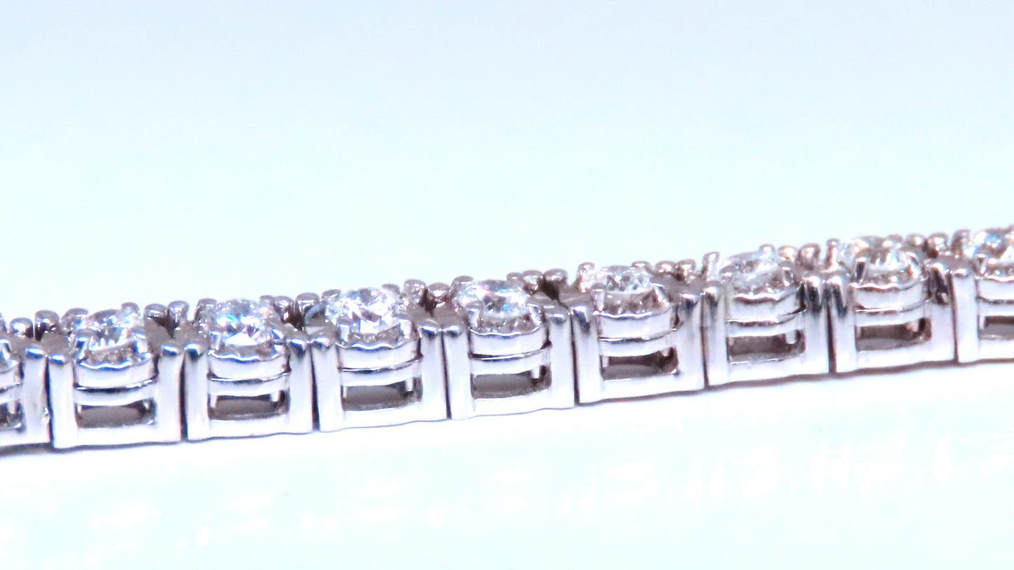 2.40ct natural round diamonds bracelet 14kt gold 12467