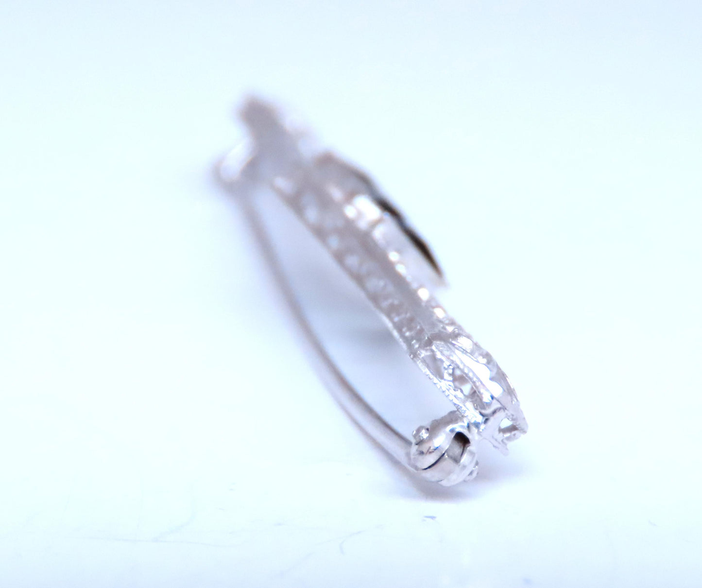 0.60ct Lab Sapphires Edwardian Revisit Deco Pin / Hair Clip 45411
