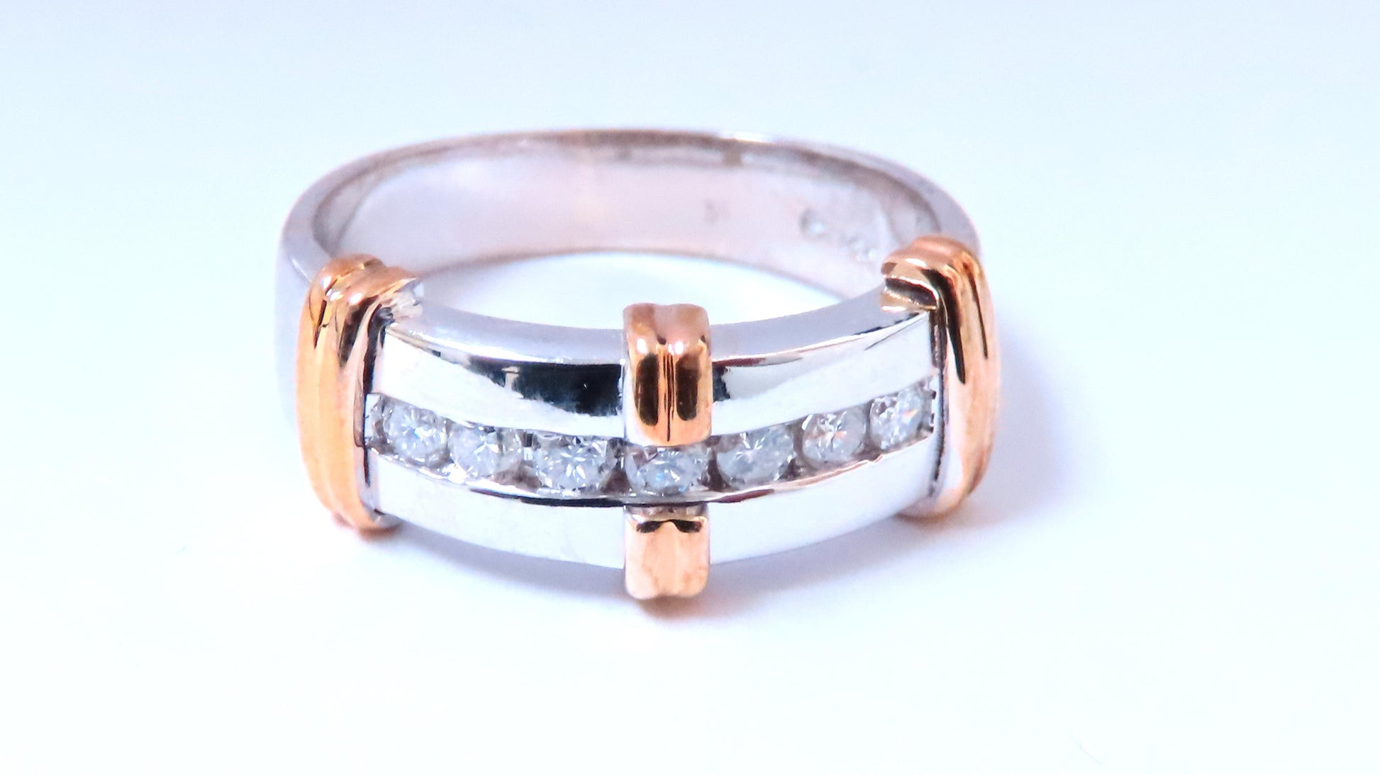 .40ct Natural Diamonds TriBar Shoulder Band 14kt 12638