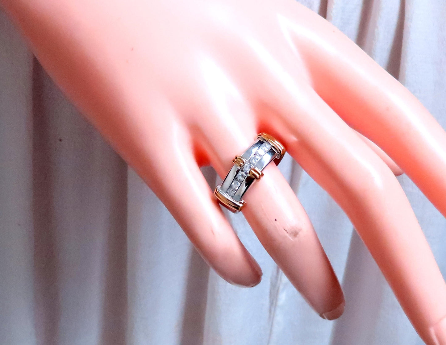 .40ct Natural Diamonds TriBar Shoulder Band 14kt 12638