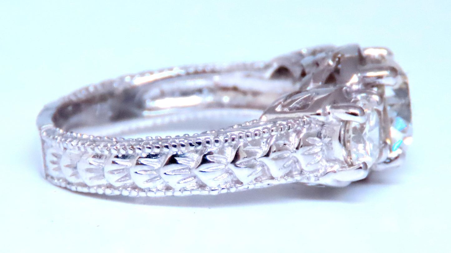 GIA Certified 1.69ct Natural Three stone Diamonds Ring 60884