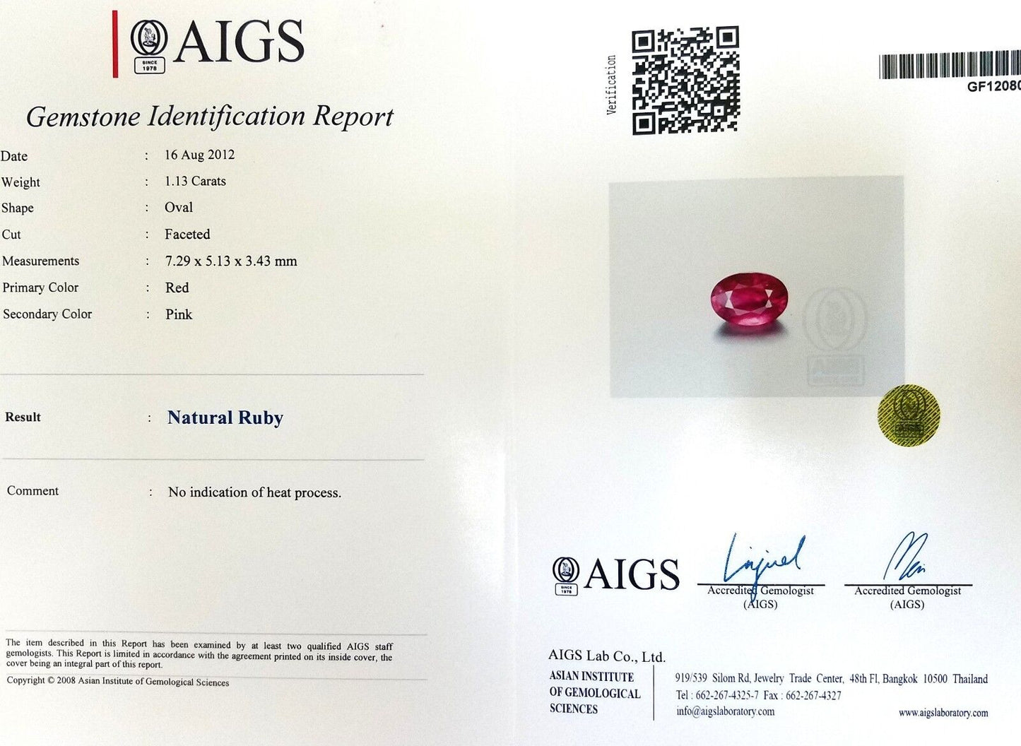 AIGS Certified 4.70ct Natural Ruby Diamonds cluster ring Ballerina No Heat
