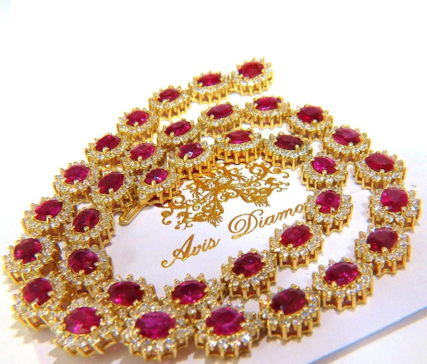 GIA certified 45.20ct Natural Ruby Necklace Bracelet Earrings Suite 18kt 10049