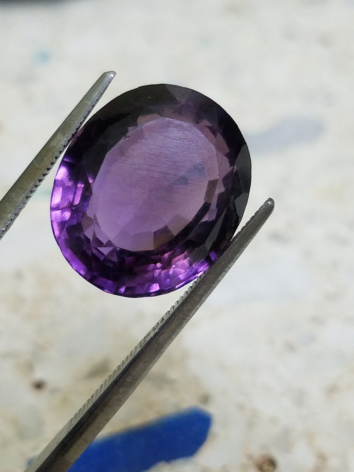 10.00ct natural amethyst diamonds ring 14kt Vivid Color