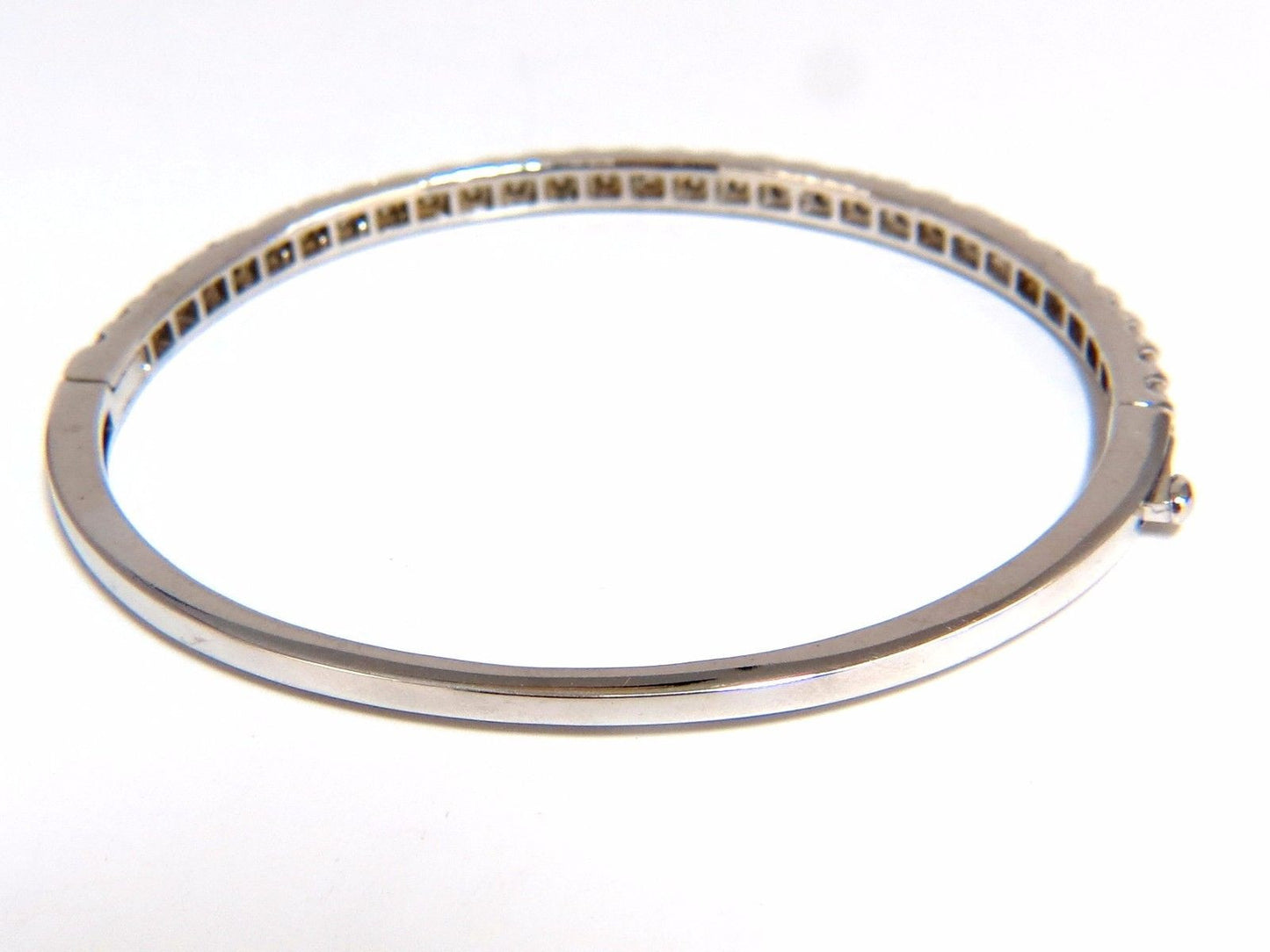 2.48ct natural round diamonds bangle bracelet g/vs common prong 14kt