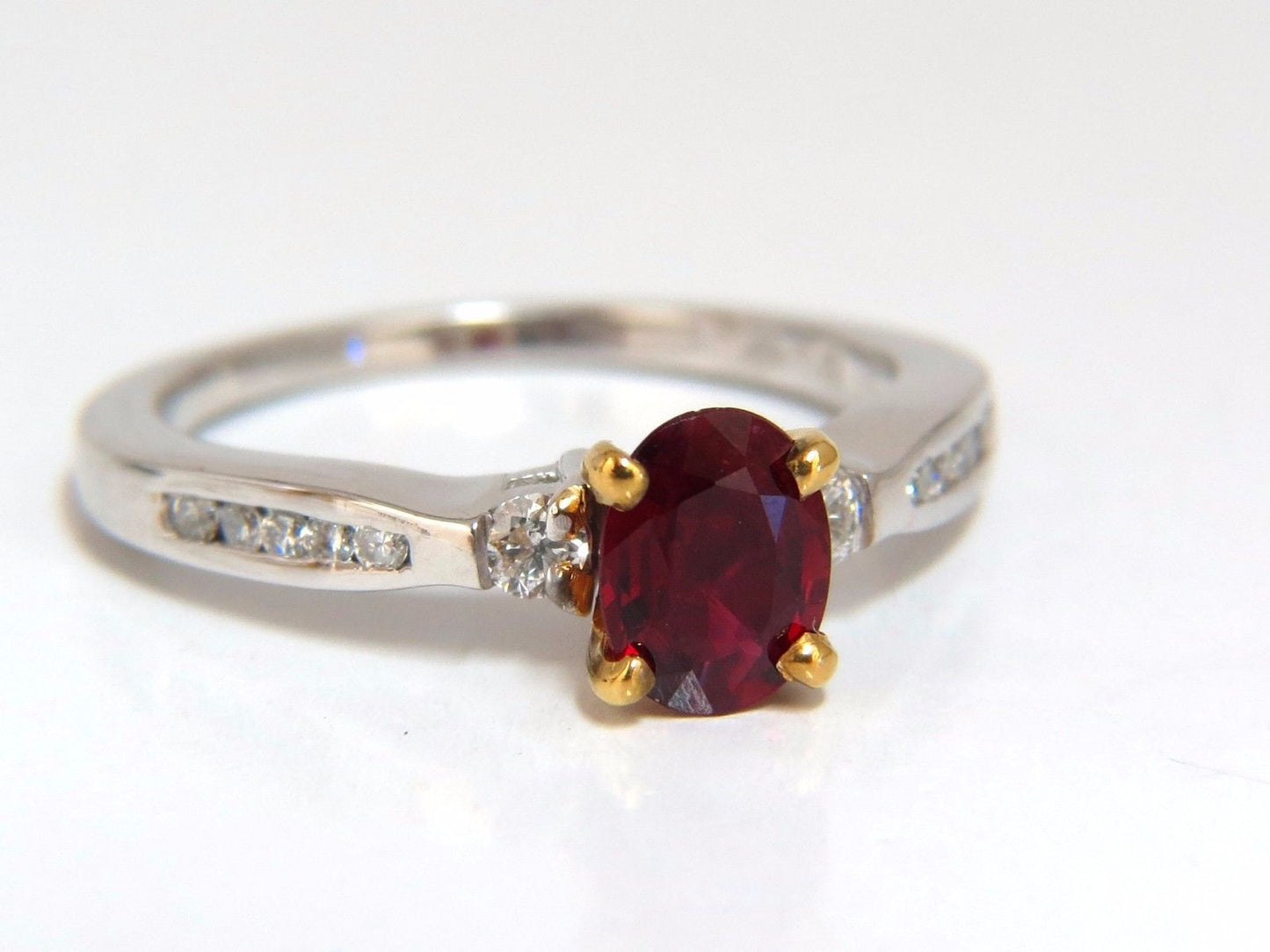 GIA Certified .98ct Natural Ruby Ring 14kt