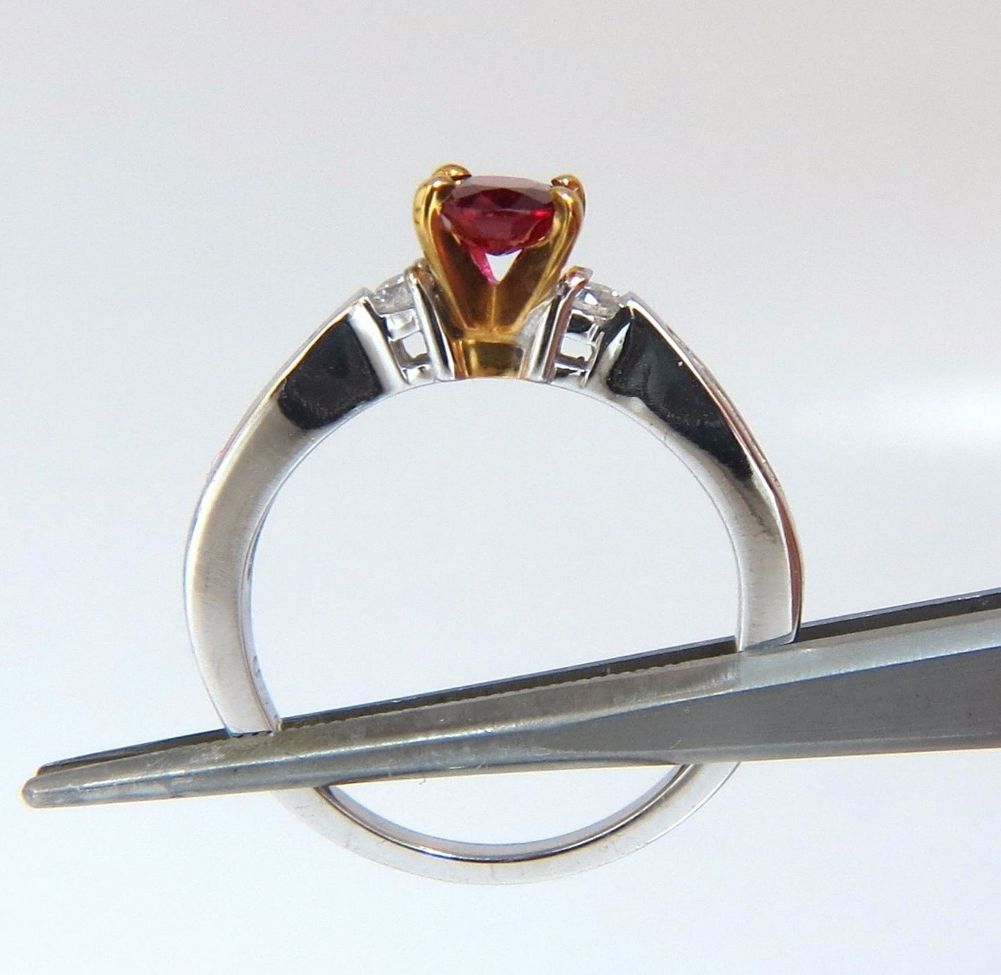 GIA Certified .98ct Natural Ruby Ring 14kt