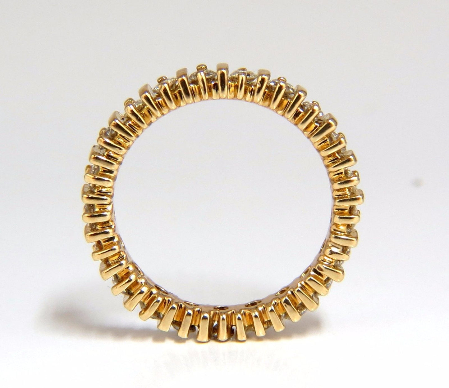 .80ct Natural Round Diamonds Eternity Ring 14kt