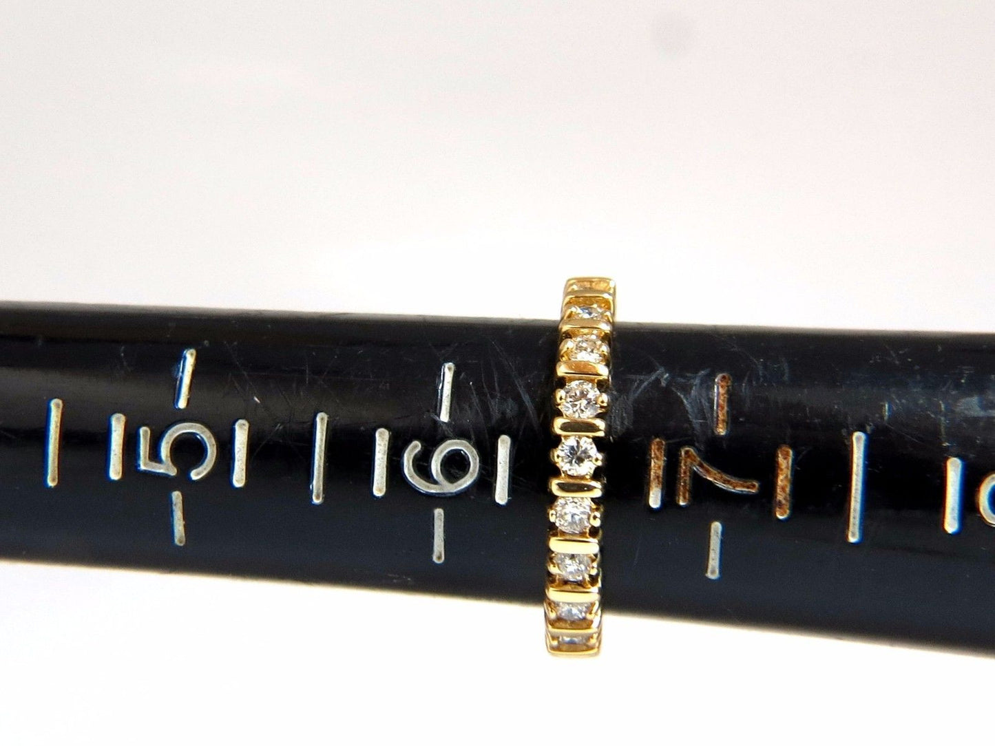 .80ct Natural Round Diamonds Eternity Ring 14kt