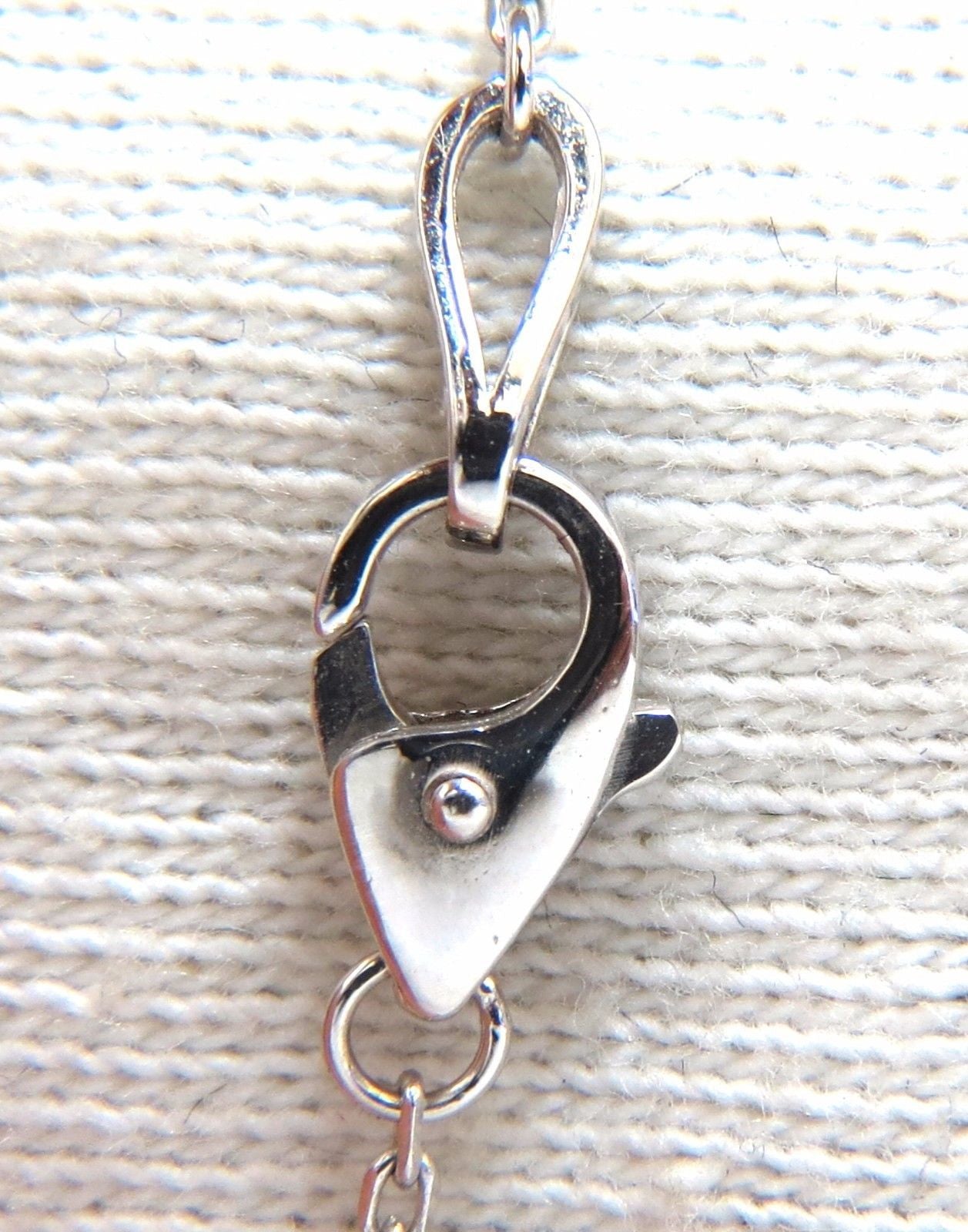 .50ct diamonds station yard necklace 14kt 16 inch
