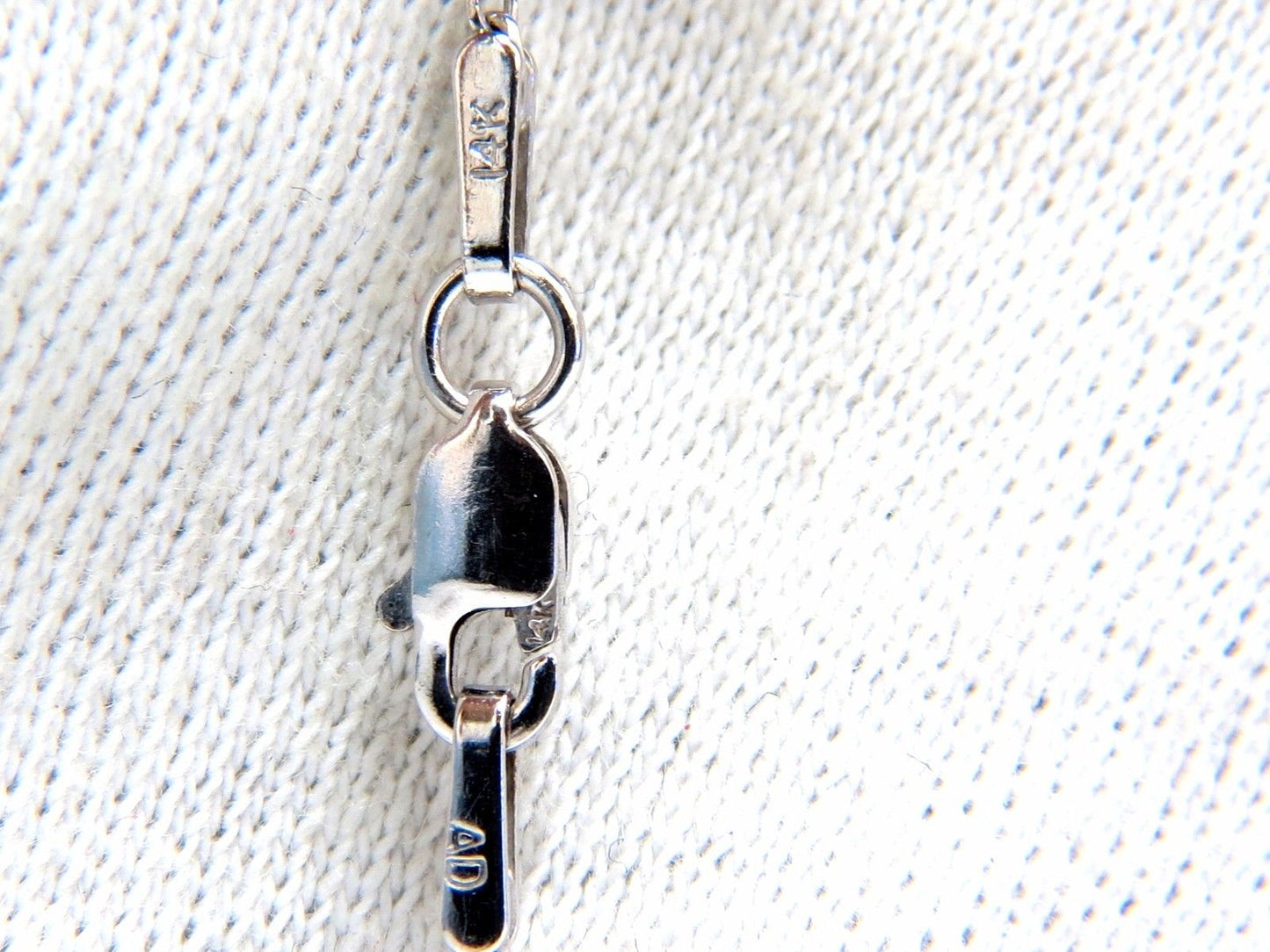 1.40ct natural diamonds double heart pendant 14kt