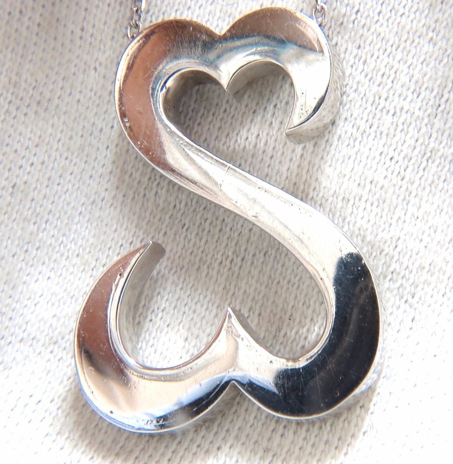 1.40ct natural diamonds double heart pendant 14kt