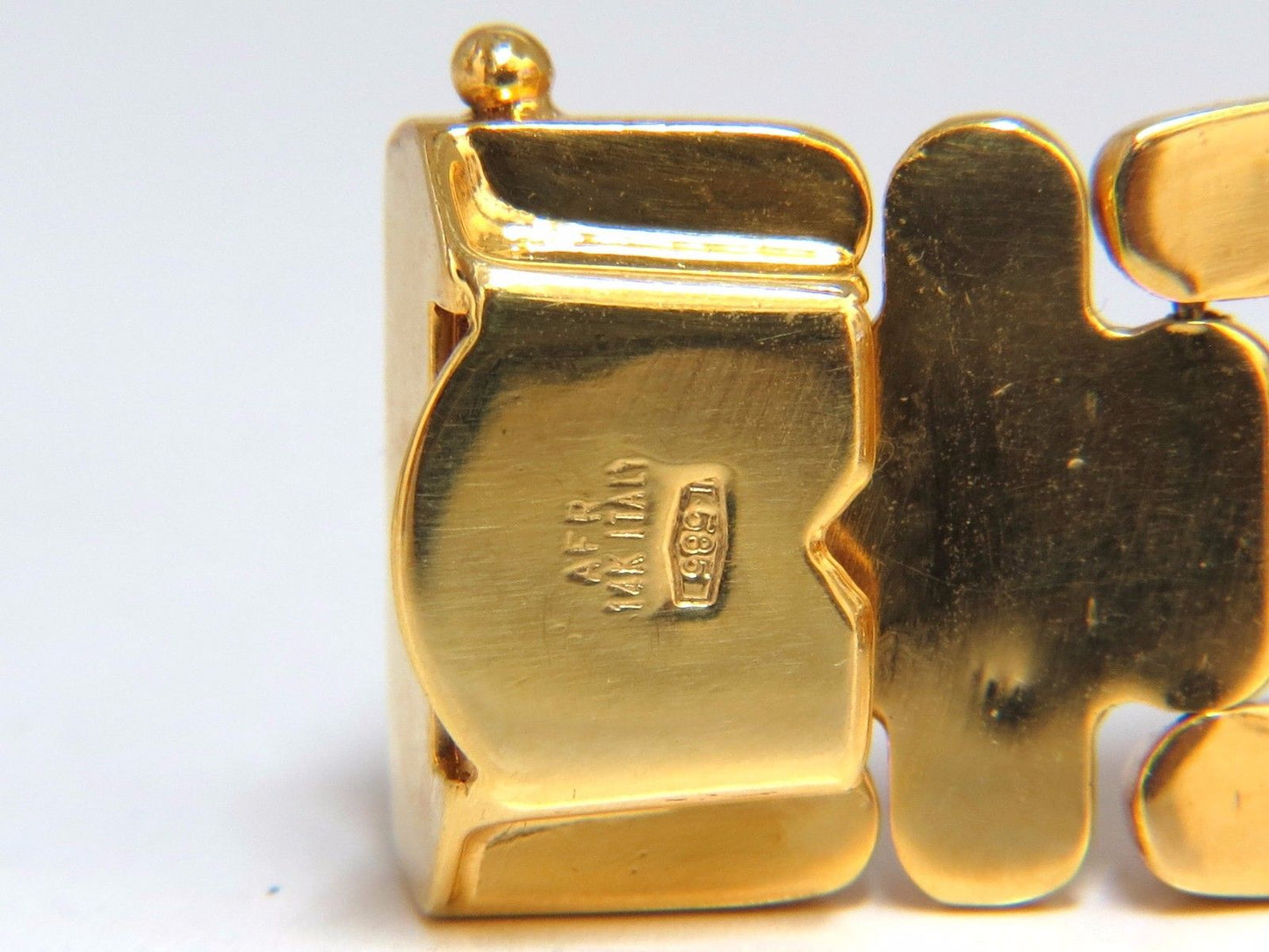 14kt. Greek Icon Link Bracelet 33 Gram