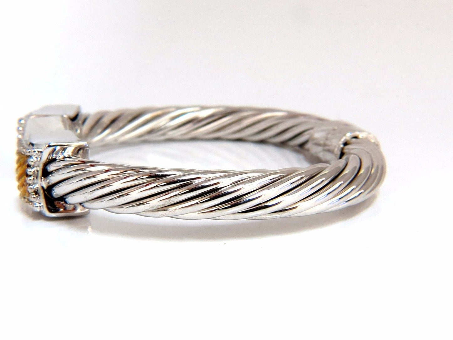 .26ct Diamonds Earrings, Bangle Set 14kt & Silver