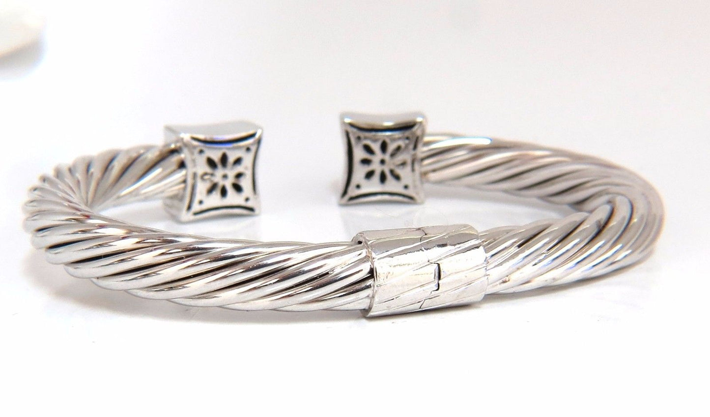 .26ct Diamonds Earrings, Bangle Set 14kt & Silver