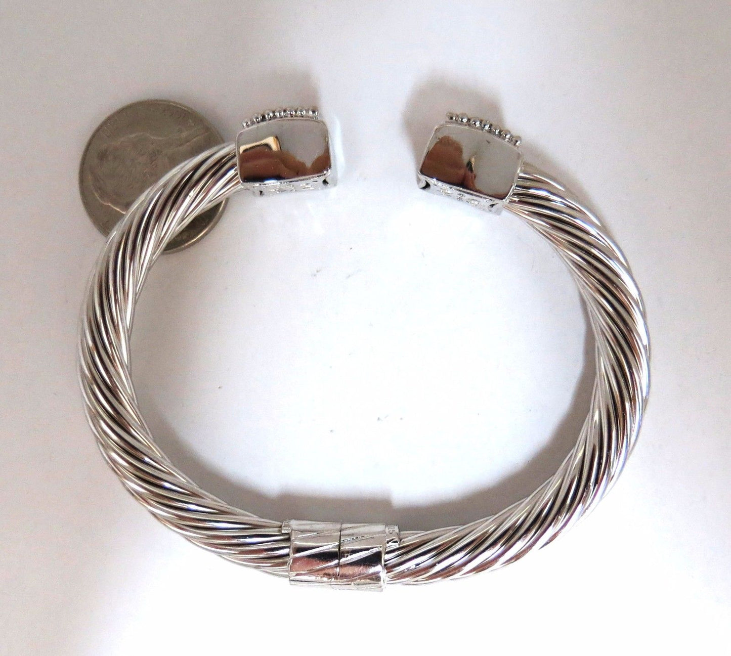 .26ct Diamonds Earrings, Bangle Set 14kt & Silver