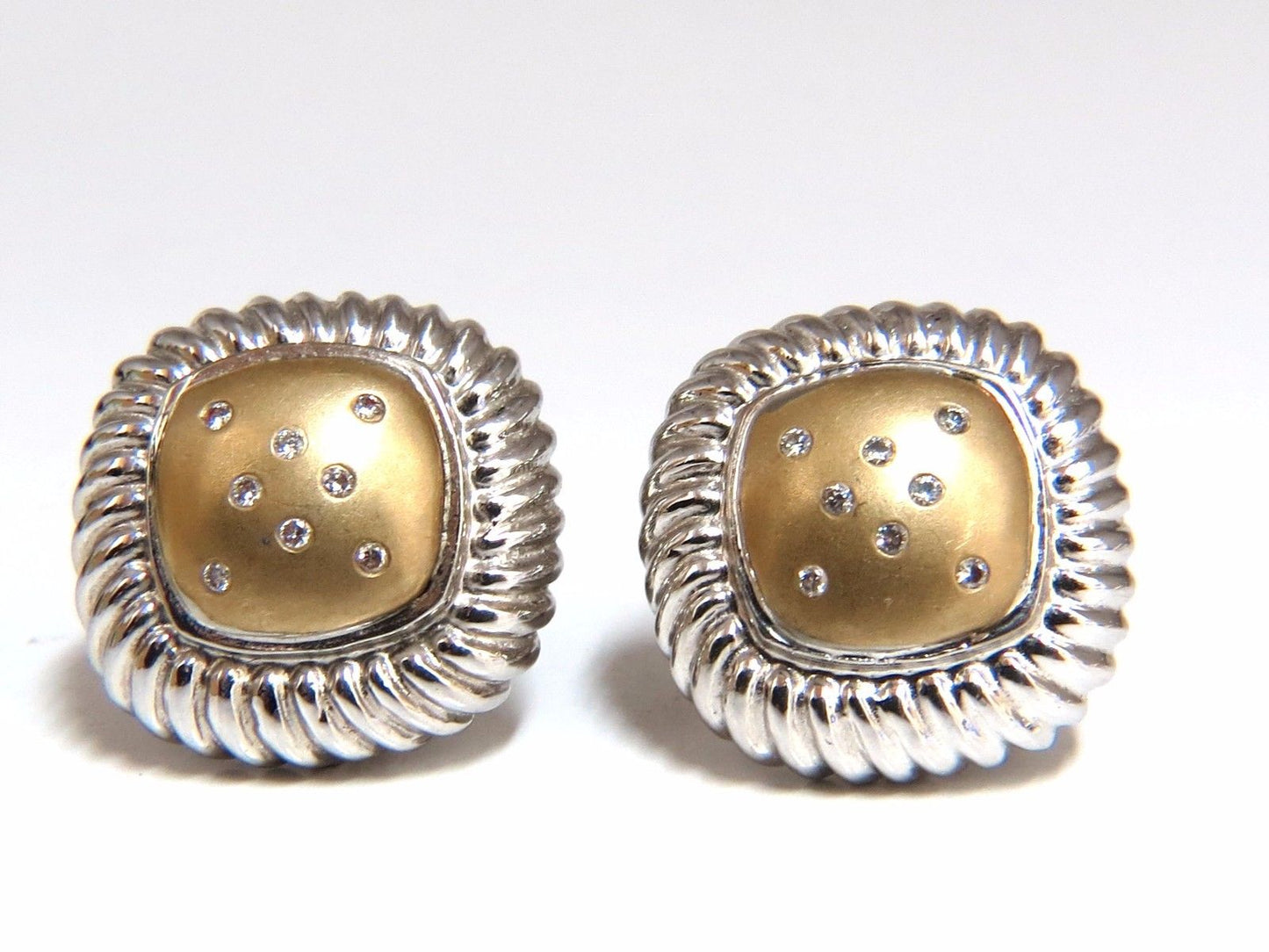 .26ct Diamonds Earrings, Bangle Set 14kt & Silver