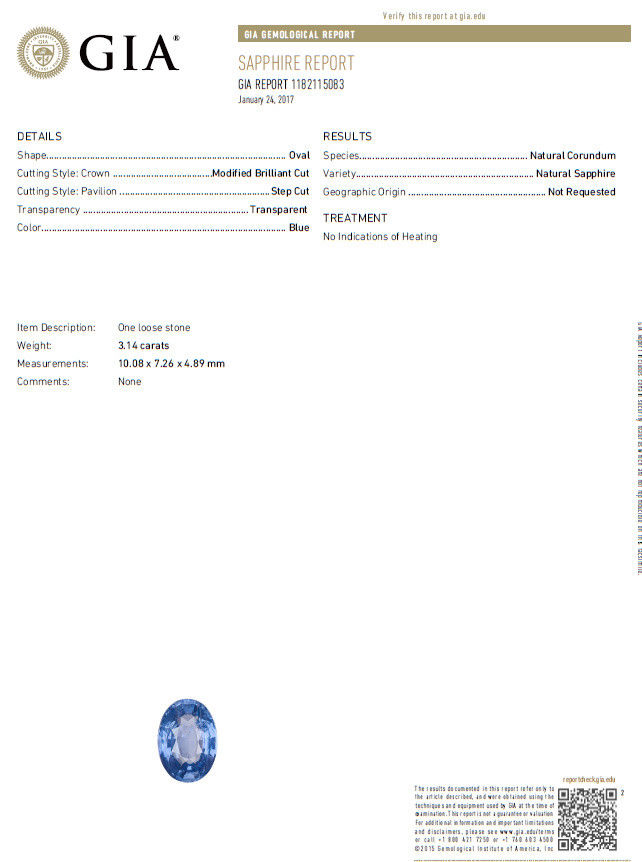 GIA Certified 5.42ct Natural No Heat Sapphire Yellow Diamonds Ring 18kt unheated