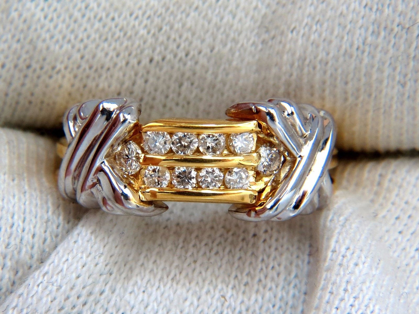 .50ct "X" Channel Diamonds ring 14kt