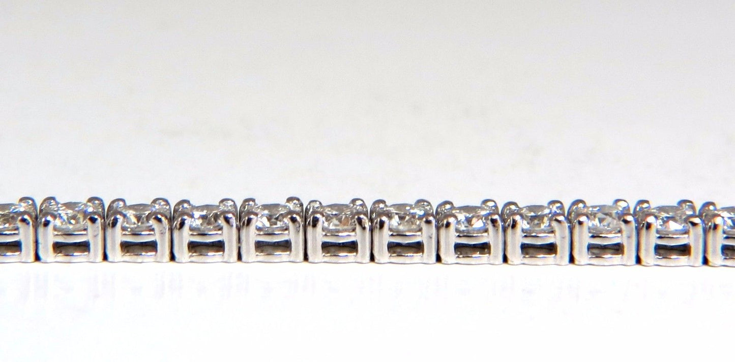 5.18ct Natural diamonds Tennis Bracelet 14kt G/Vs 7 inch 54 count