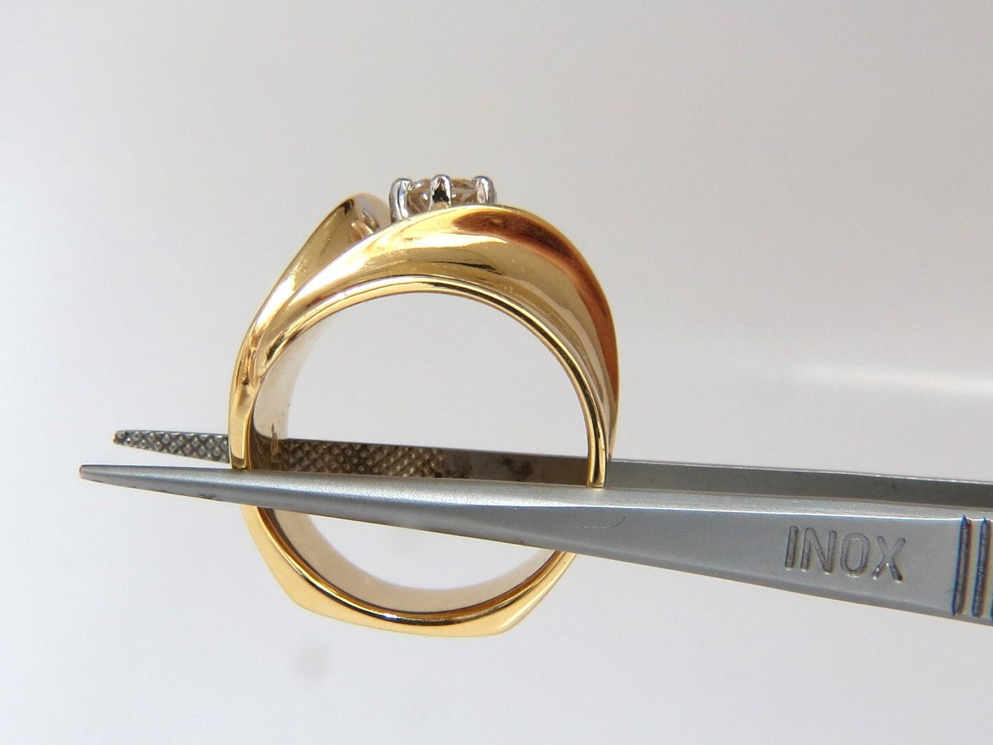 .53ct Natural Fancy Light Brown Diamond ring 14kt Bypass Deco