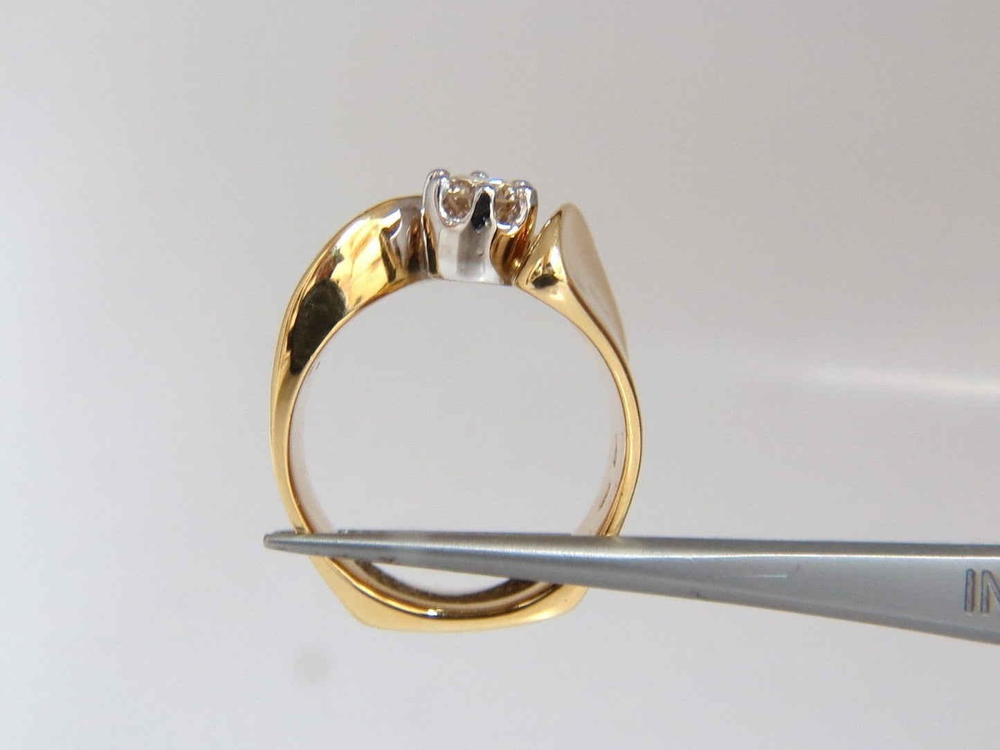.53ct Natural Fancy Light Brown Diamond ring 14kt Bypass Deco