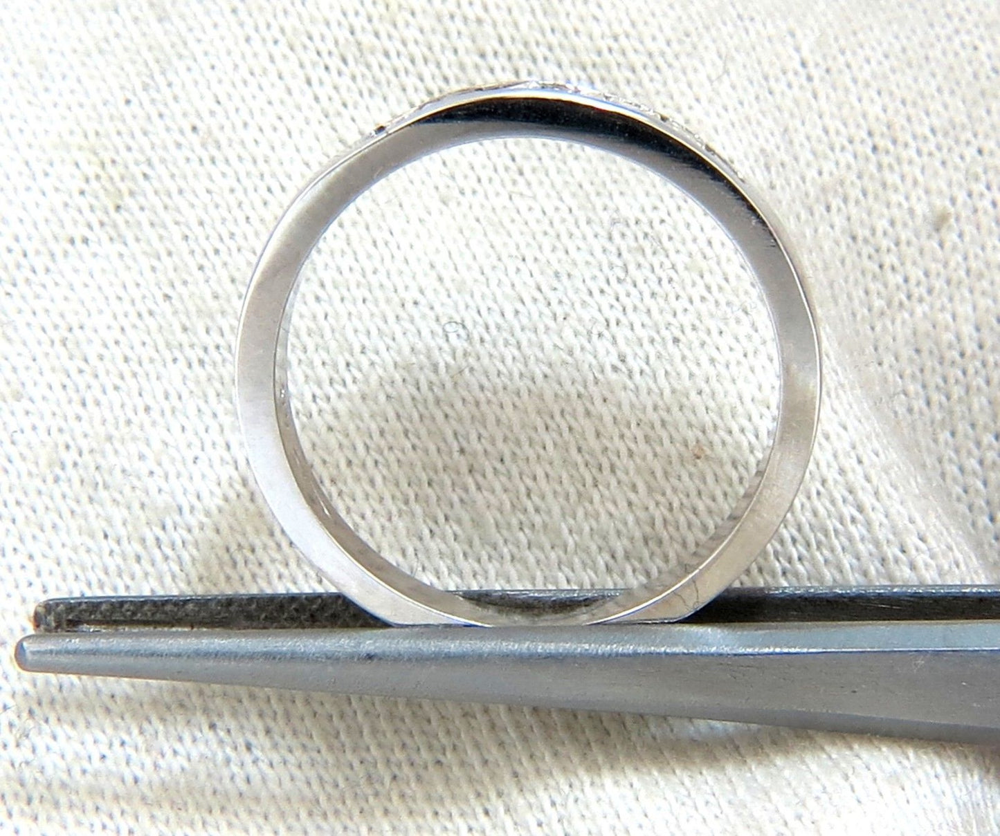 .60ct Natural Princess Diamond Band Ring 14kt channel row