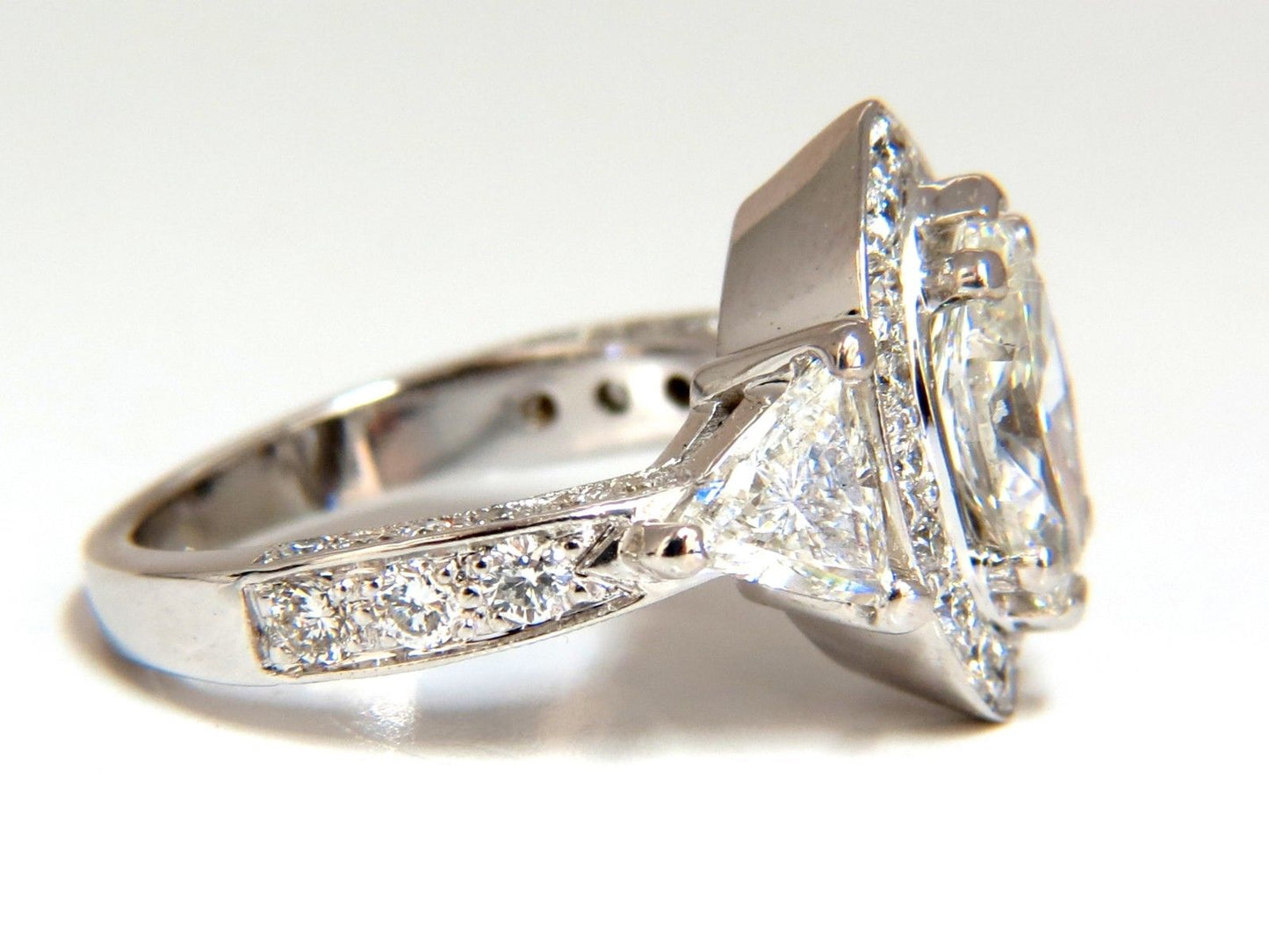 2.51ct Marquise Halo Diamond Ring 14 Karat